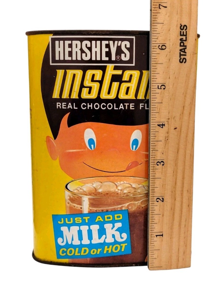 HERSHEY’S INSTANT CHOCOLATE FLAVOR 32oz EMPTY TIN