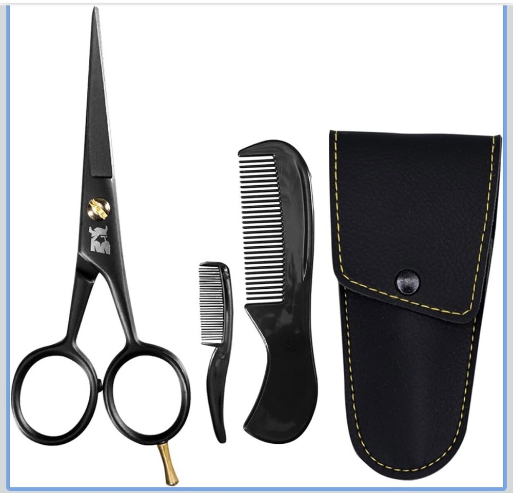 Striking Viking 5-Inch Professional German Beard & Mustache Scissors