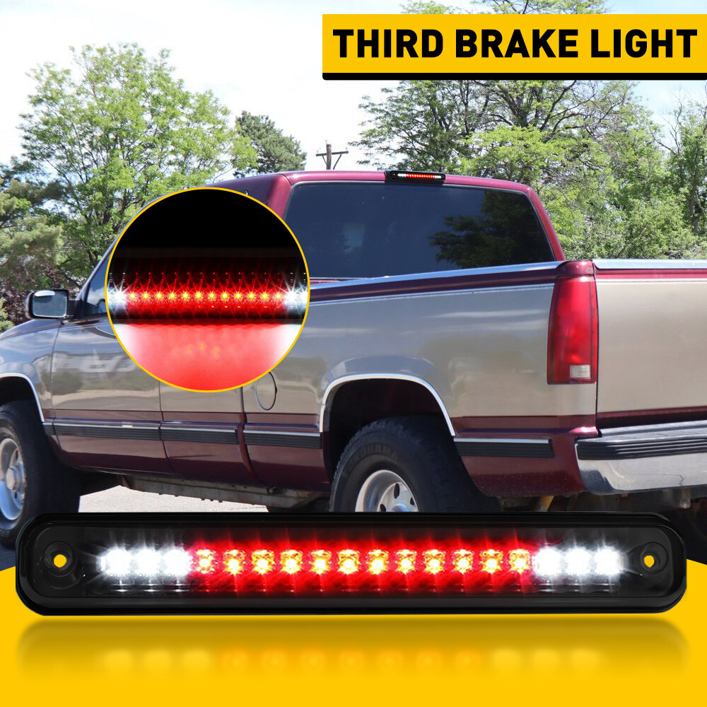 For 1988-98 GMC Chevy C1500 K1500 Black LED Third 3rd Brake Cargo Light Lamp EAG