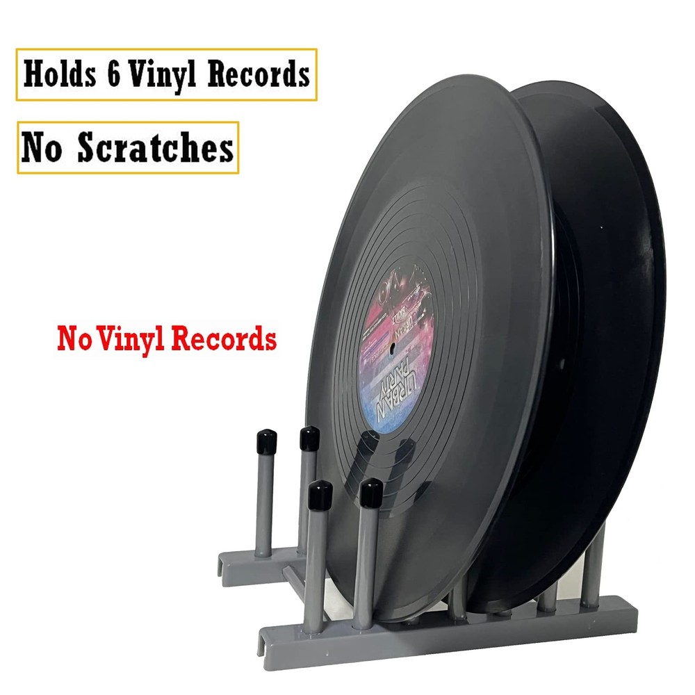 Vinyl Record Storage Holder Stand cleaning device drying rack Displa