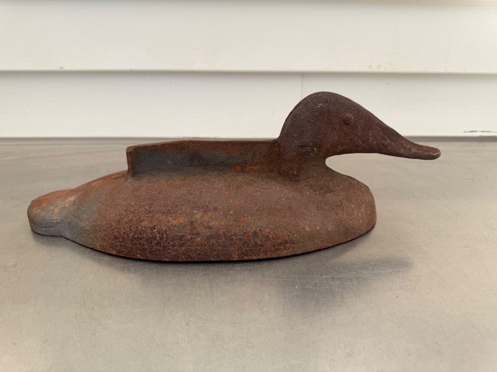 Vintage  Cast Iron Duck Boot Scrape Solid Cast Iron Andirond Duck 20 Pounds