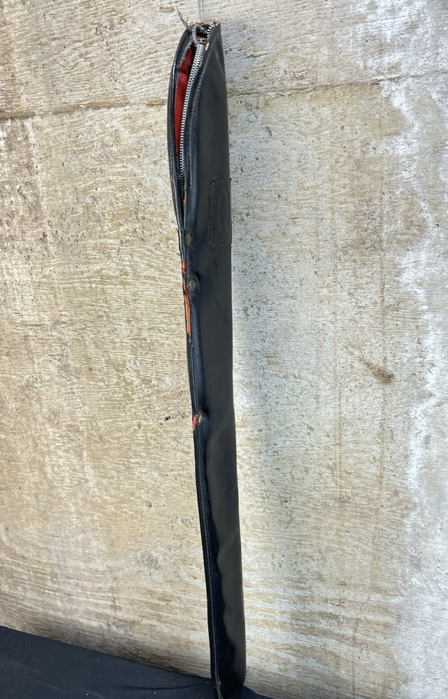 Vintage old Black Fabric Pool Stick Cue Case