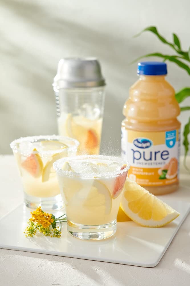 Pure Unsweetened White Grapefruit, 100% White Grapefruit Juice, 32 Fl Oz Bott...