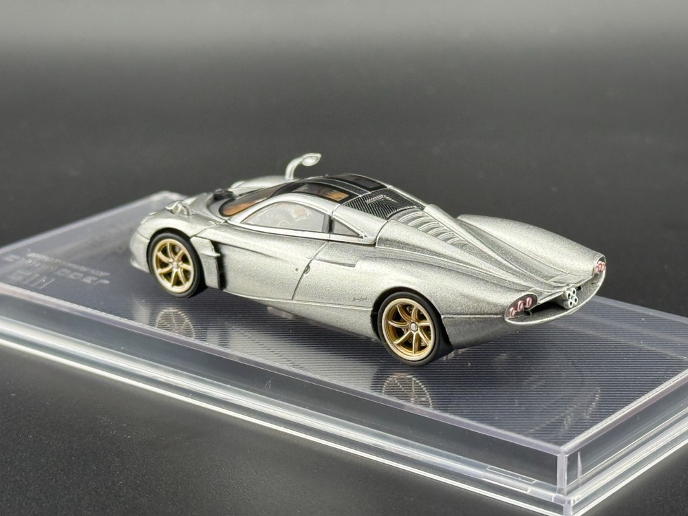 CM Model Pagani Codalunga Silver - Limited Edition 1/64