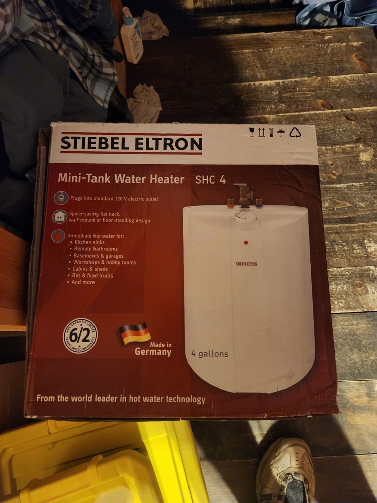 Mlni Stiebel Eltron 234046 4 Gal 120V SH4 Mini Tank Electric Water Heater 1300W