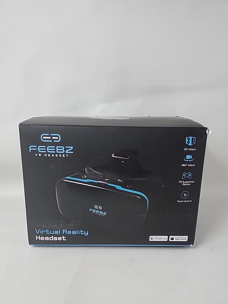 feebz vr headset Black/ Blue Virtual Reality