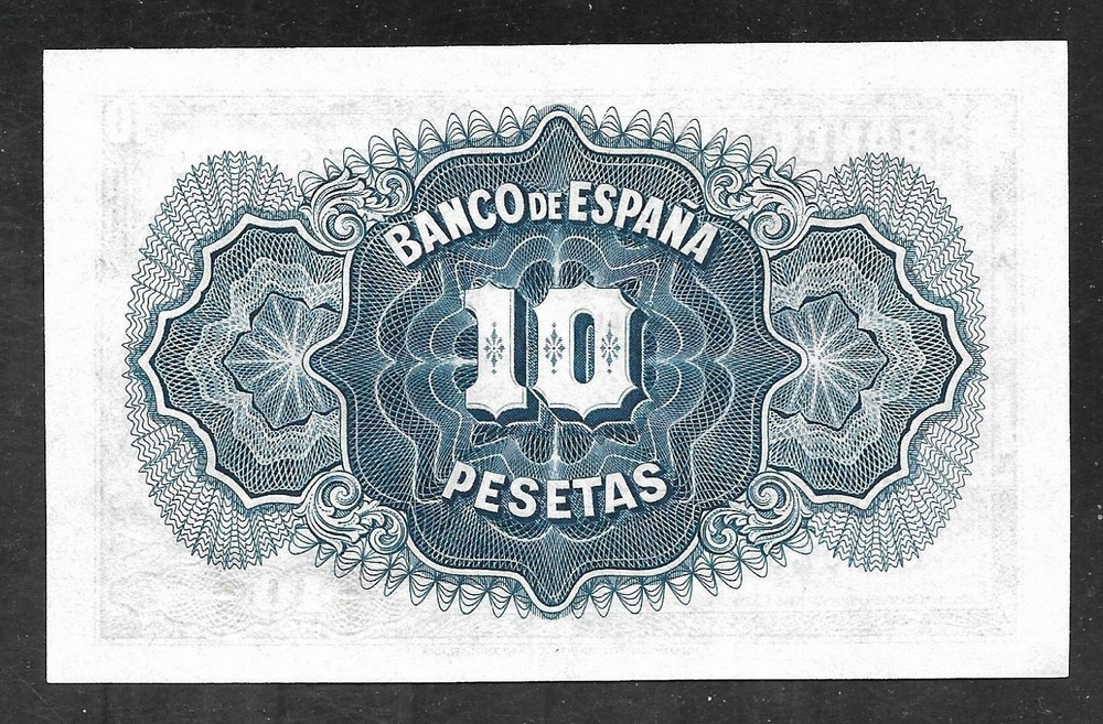 SPAIN - Old 10 Peseta Note - 1935 - P86 - Uncirculated