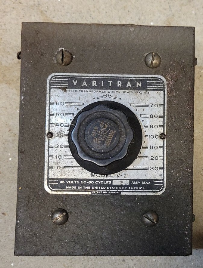 Vintage Varitran V-1 Voltage Adjuster