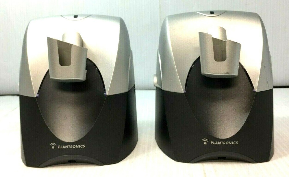 Lot of 2 Plantronics CS70 Wireless Headset System Base