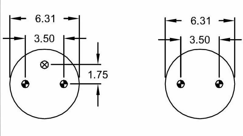 Double Convoluted Air Spring Bag Replace Hendrickson 2630 Firestone W01-358-6902