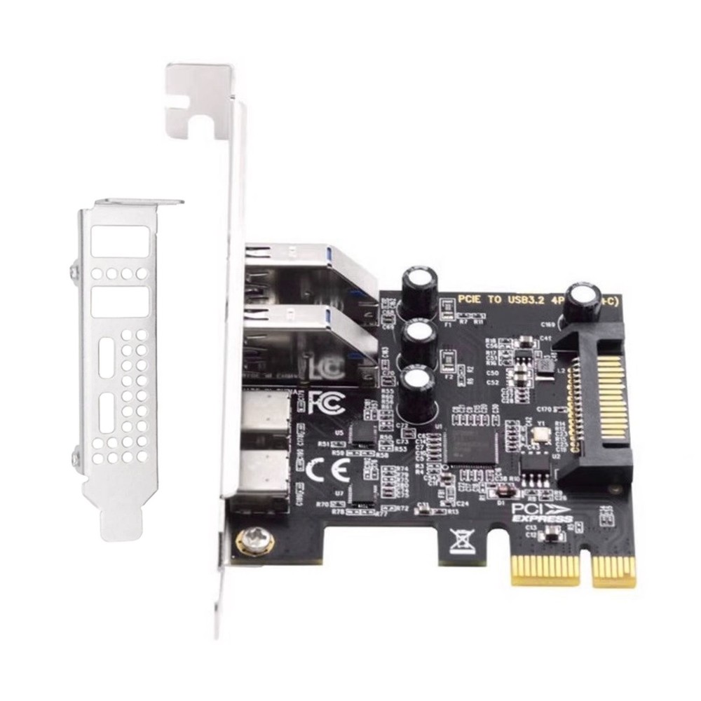 New PCI Express to USB PCIE Adapter Card With PCI-E 1X External Interface