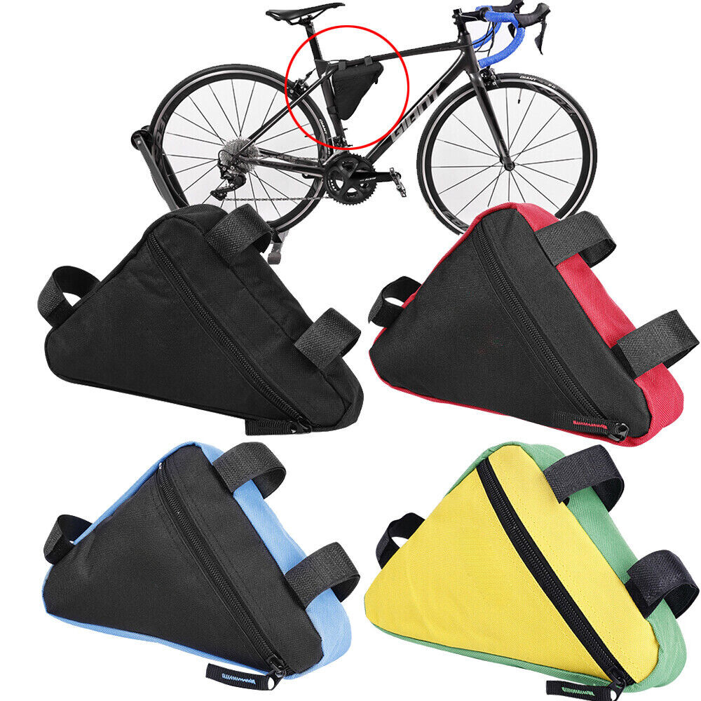 Bicycle Bag Bike Mountain Storage Triangle Saddle Frame Adjustable Cycling Pouch