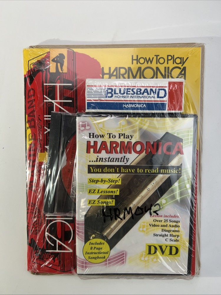 Marcos How To Play Harmonica DVD Complete Set Instruction Book & Harmonica NEW