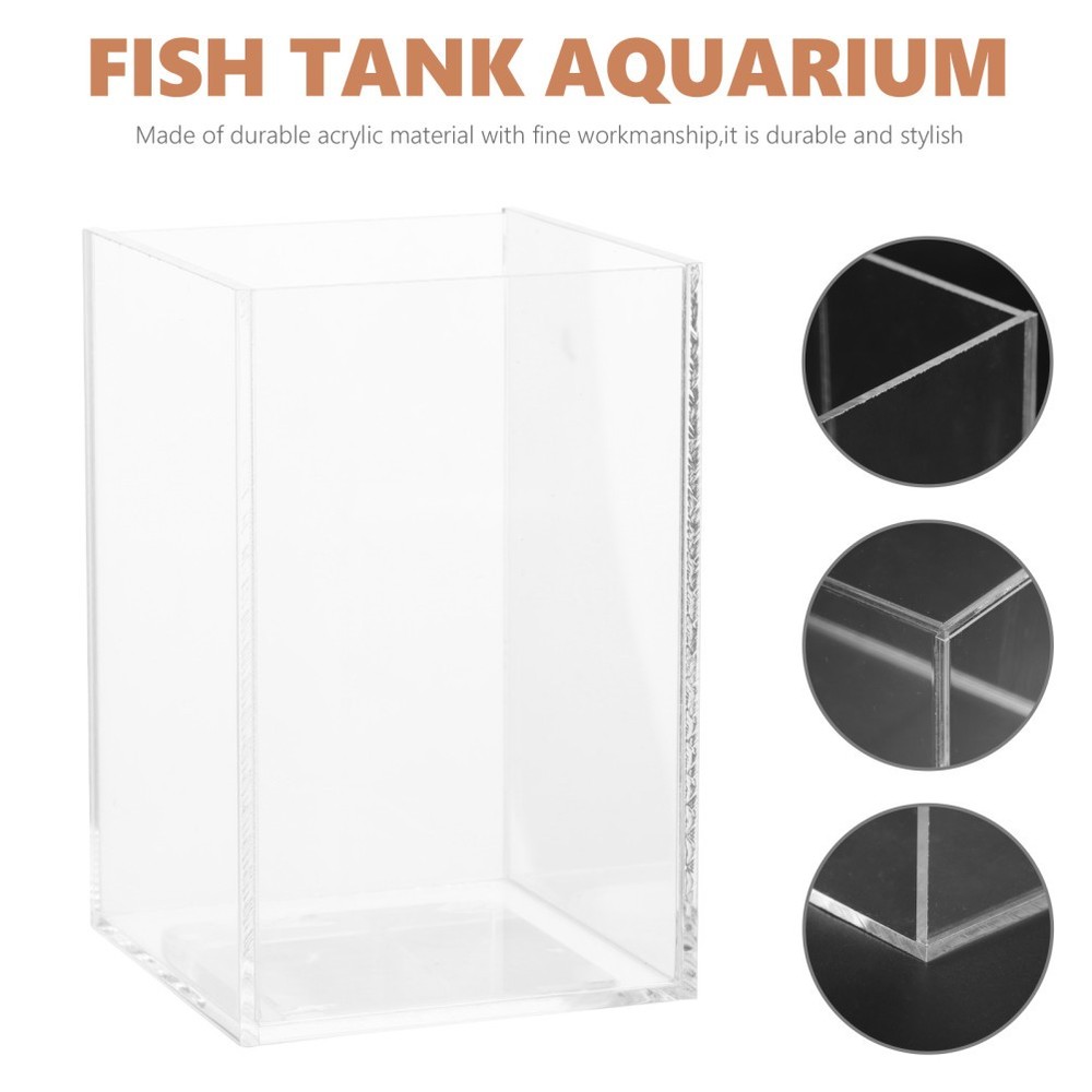 Betta Tank Acrylic Fish Tank Office Decor Desktop Study Room