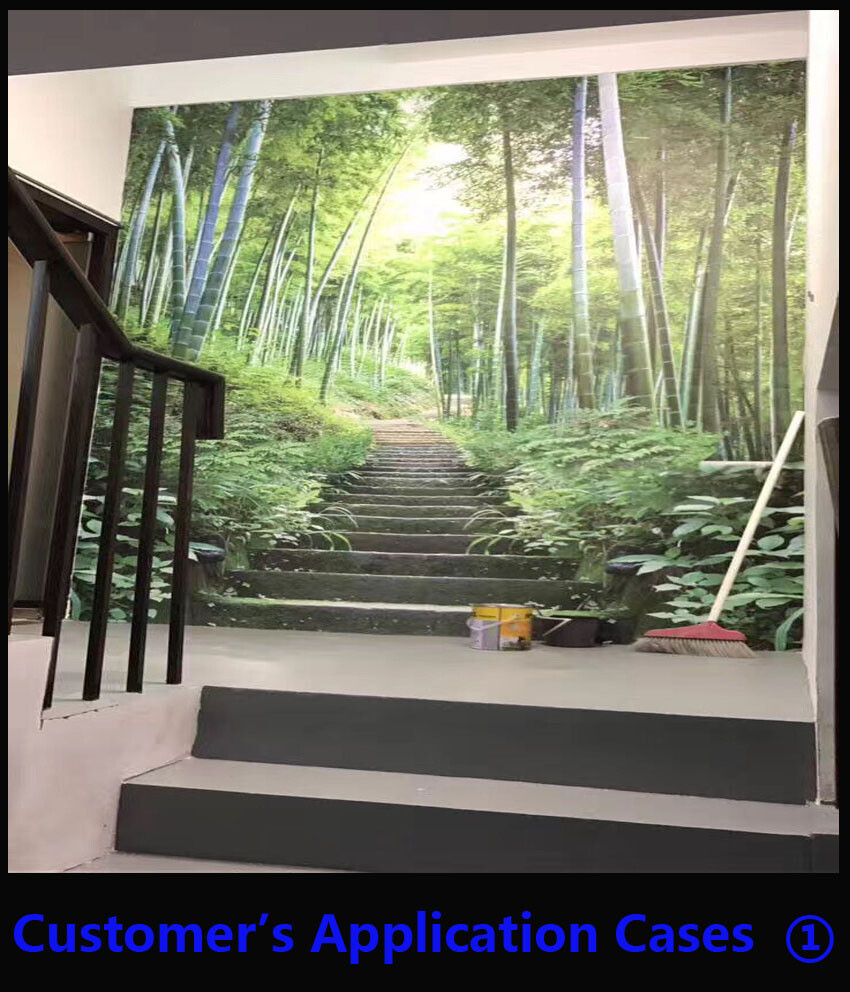 54"x100ft/roll，Floor&Wall Graphics Printable Fabric Self-Adhesive Wallpaper