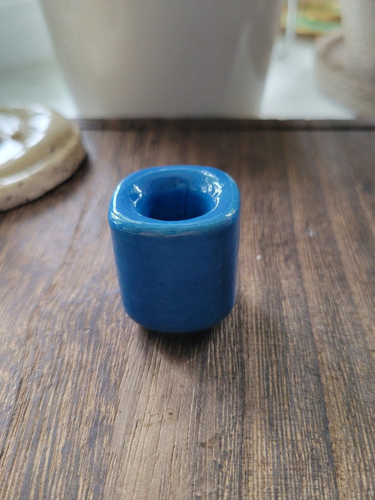 Handmade ceramic different color chime holders, candle holders