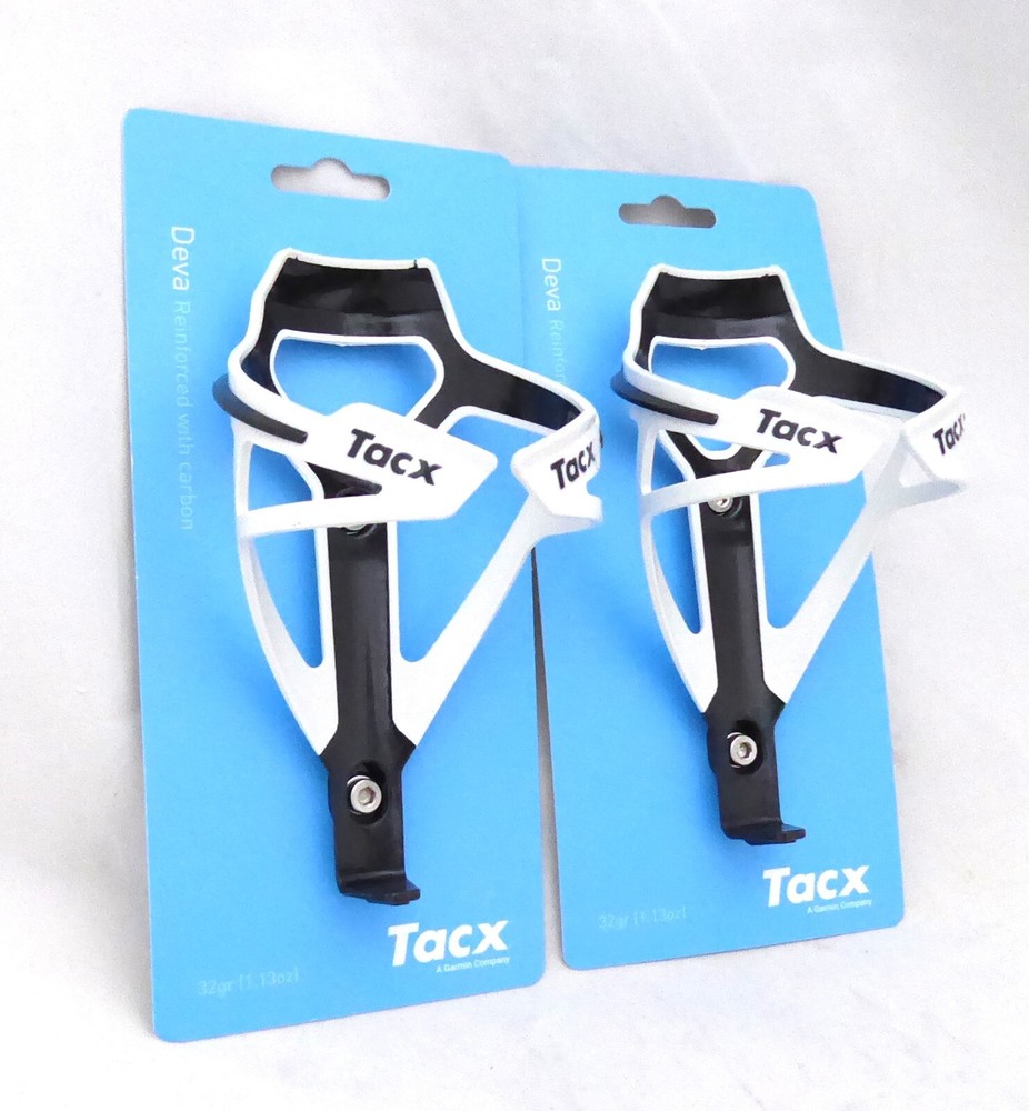 Tacx Deva Water Bottle Cages Pair White