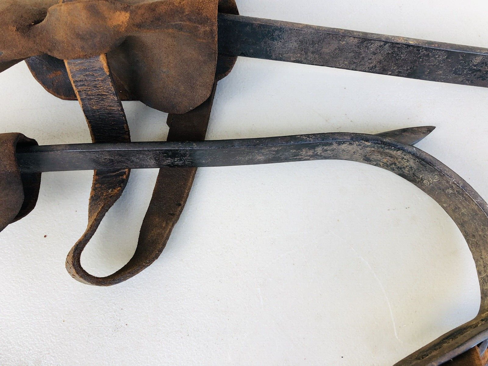 Vintage LINEMAN POLE/TREE CLIMBING SPIKES & PADS