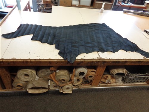 LEATHER HIDE BLACK 81" X 38 3/4"