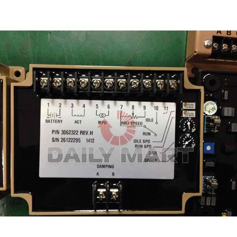 Cummins Generator Speed Controller 3098693 Replacement