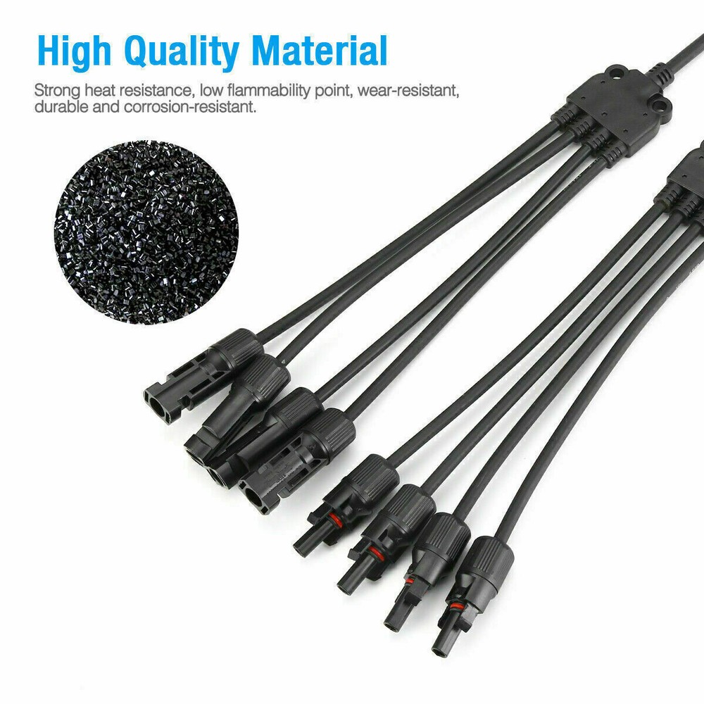 Solar Panel Y Branch Cable Connection Waterproof Adapter Connector Extension