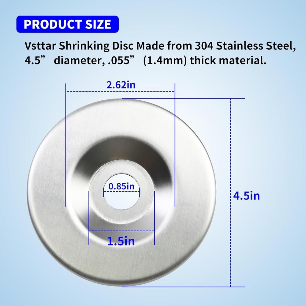 Shrinking Disc Steel Shrinking Disc 4.5 Inch, 4.5” diameter