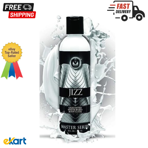 Master Series Jizz Unscented Water-Based Lube, 8 Ounce