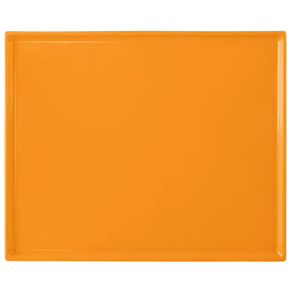 TableCraft CW2112X Rectangular Half Size Cooling Serving Tray - Orange