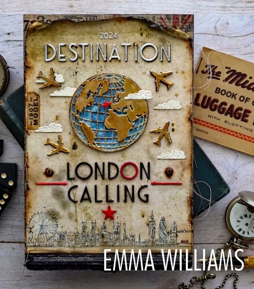 Sizzix Thinlits 29pc Vault World Travel #666606 Retail $20.99 by Tim Holtz