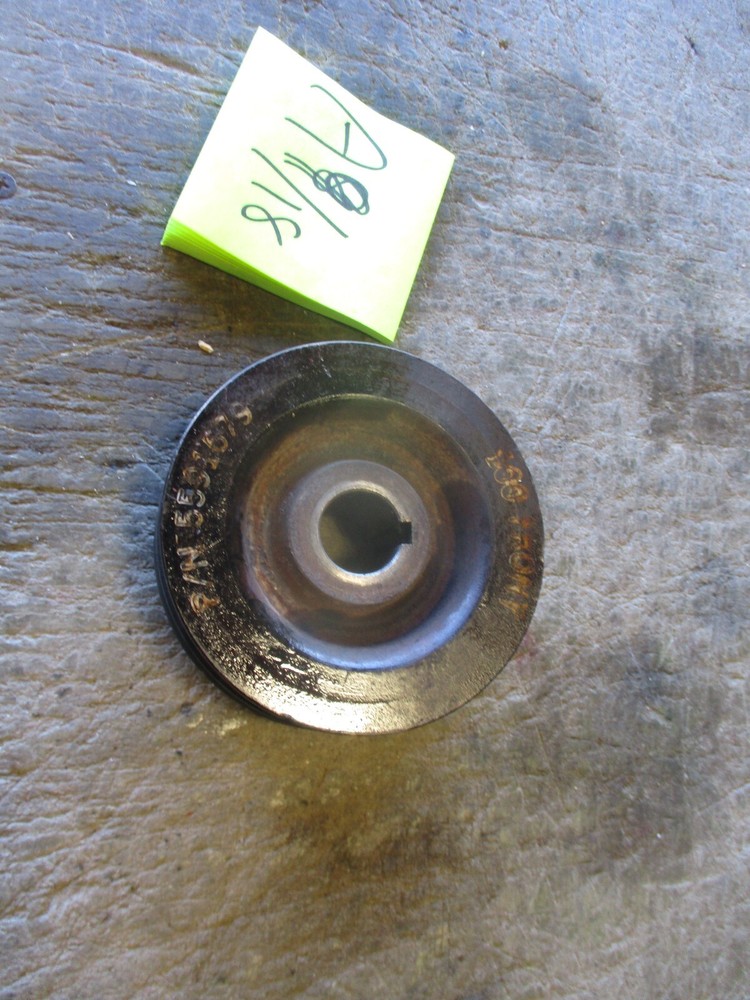 Used 2-Groove Pulley for V-Belts 100A Alternator, 12339412, on HMMWV