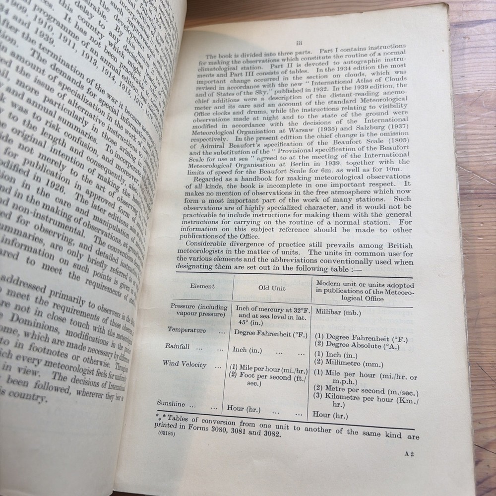 WWII 1942 Meteorological Observer’s Handbook