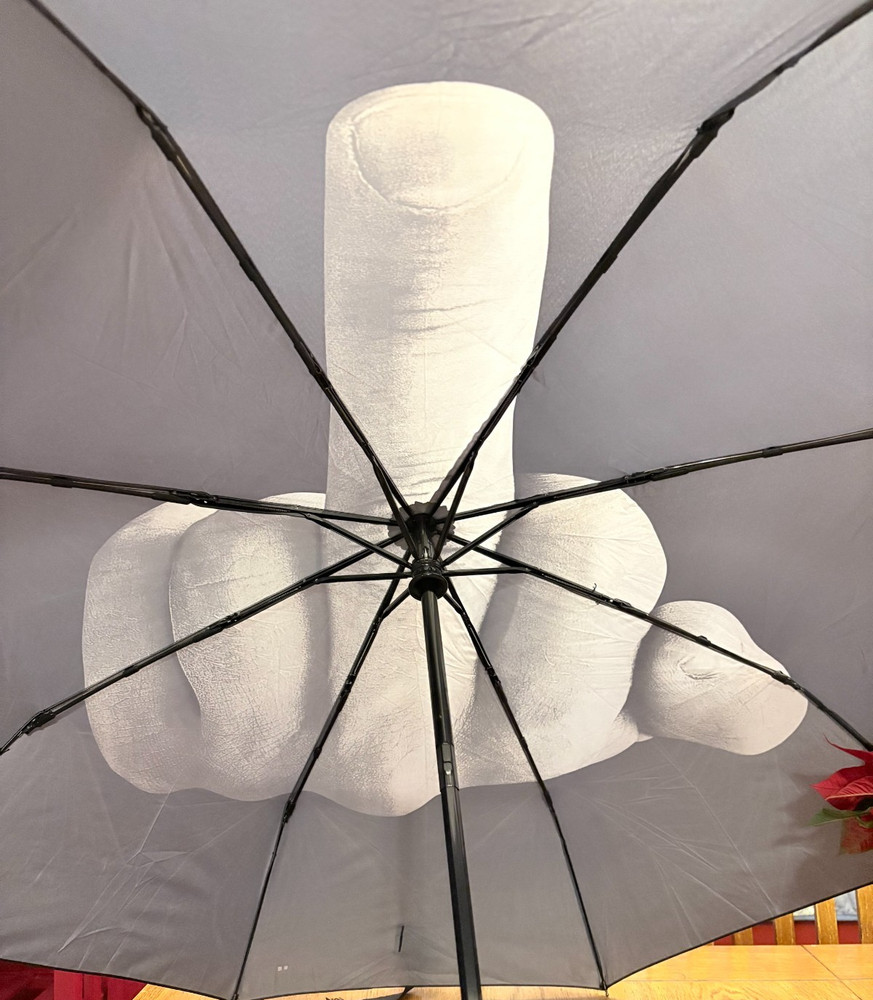 Rainbella Umbrella Middle Finger Funny Folding Creative - New without tags