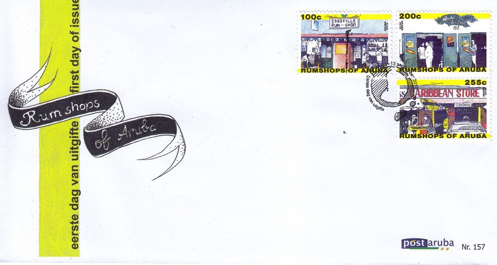 Arubu Issue FDC 2010 (157) Rum Shops