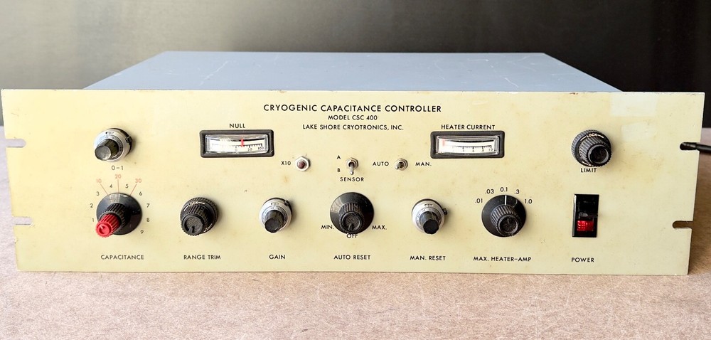 Lake Shore Cryotronics CSC400 Vintage Cryogenic Capacitance Controller Powers On