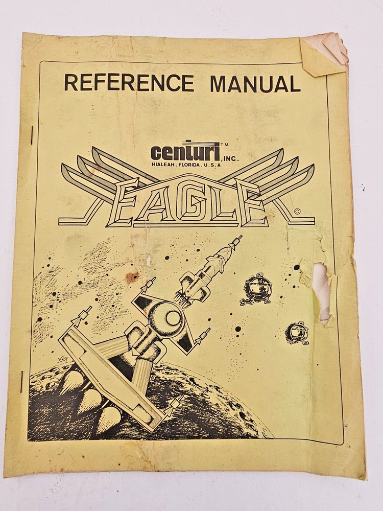 CENTURI EAGLE VIDEO GAME REFERENCE MANUAL