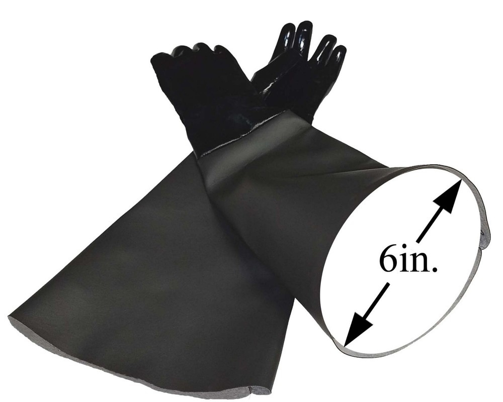 6X24 SANDBLASTER SANDBLASTING SAND BLAST BLASTER GLOVES