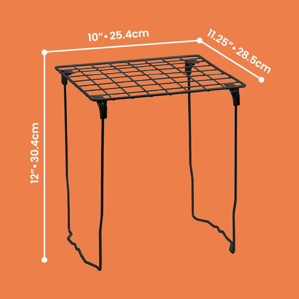 Stac-A-Shelf Locker Organizer Shelf, Stackable, Extra Tall, Fits Standard Size S
