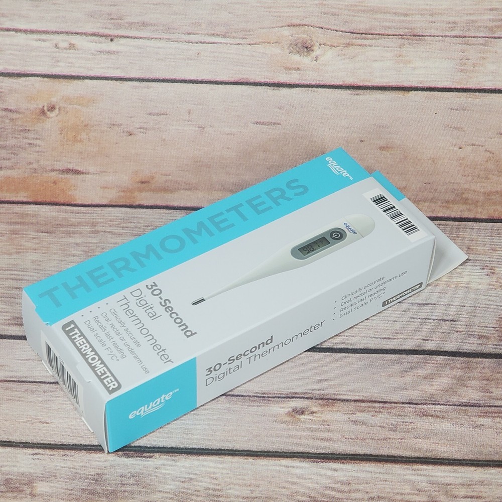 Equate 30 Second Digital Thermometer ASTM Standard E 1112 Automatic Shut-Off