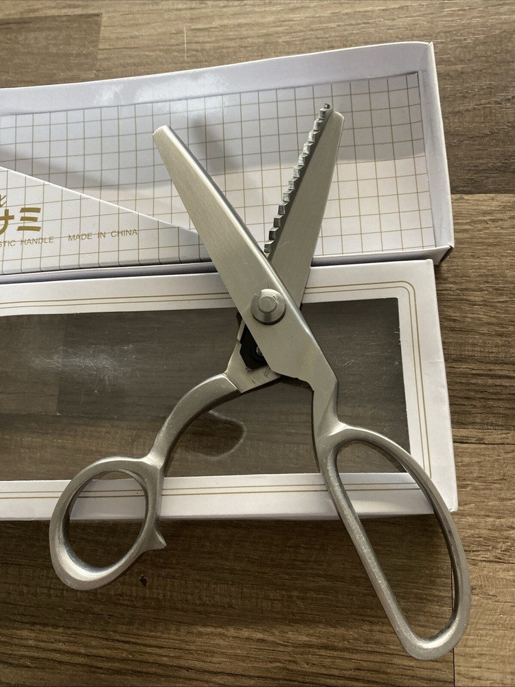 8" Pinking Shears Stainless Steel Scissors Zig Zag Pattern Sharp Edges/az