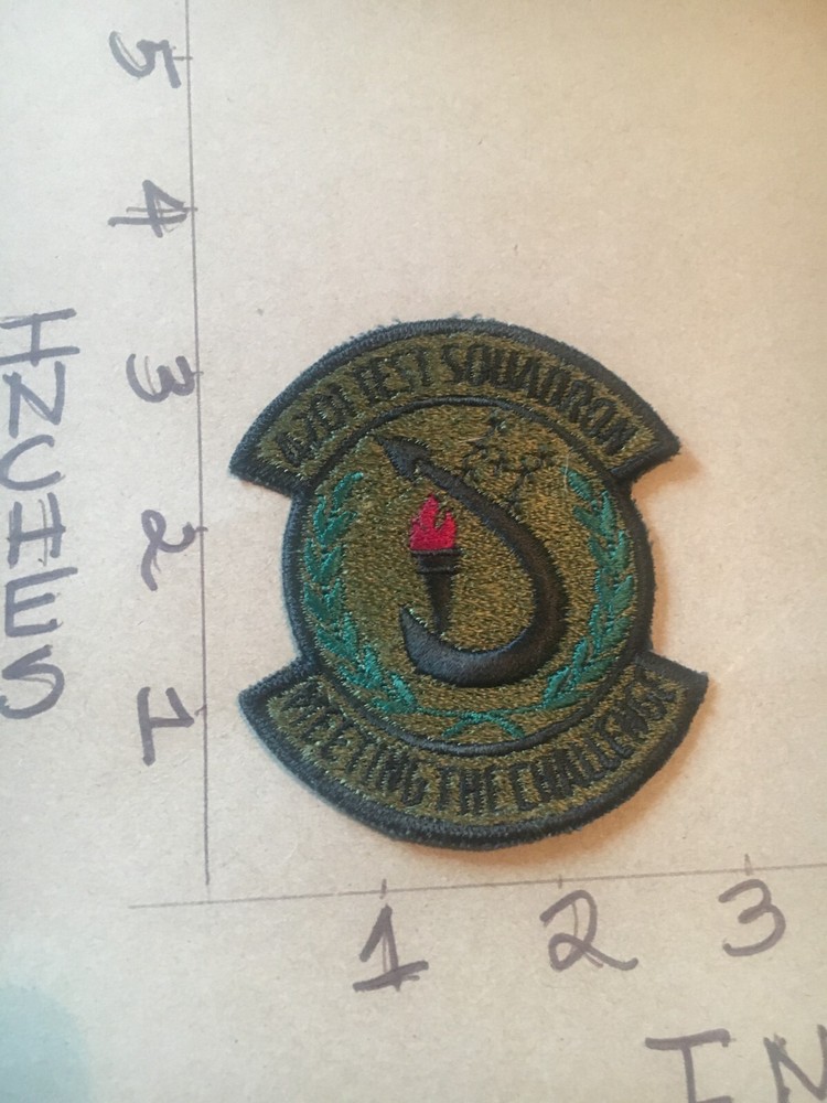USAF 4201st Test Squadron subdued patch 5/30/25