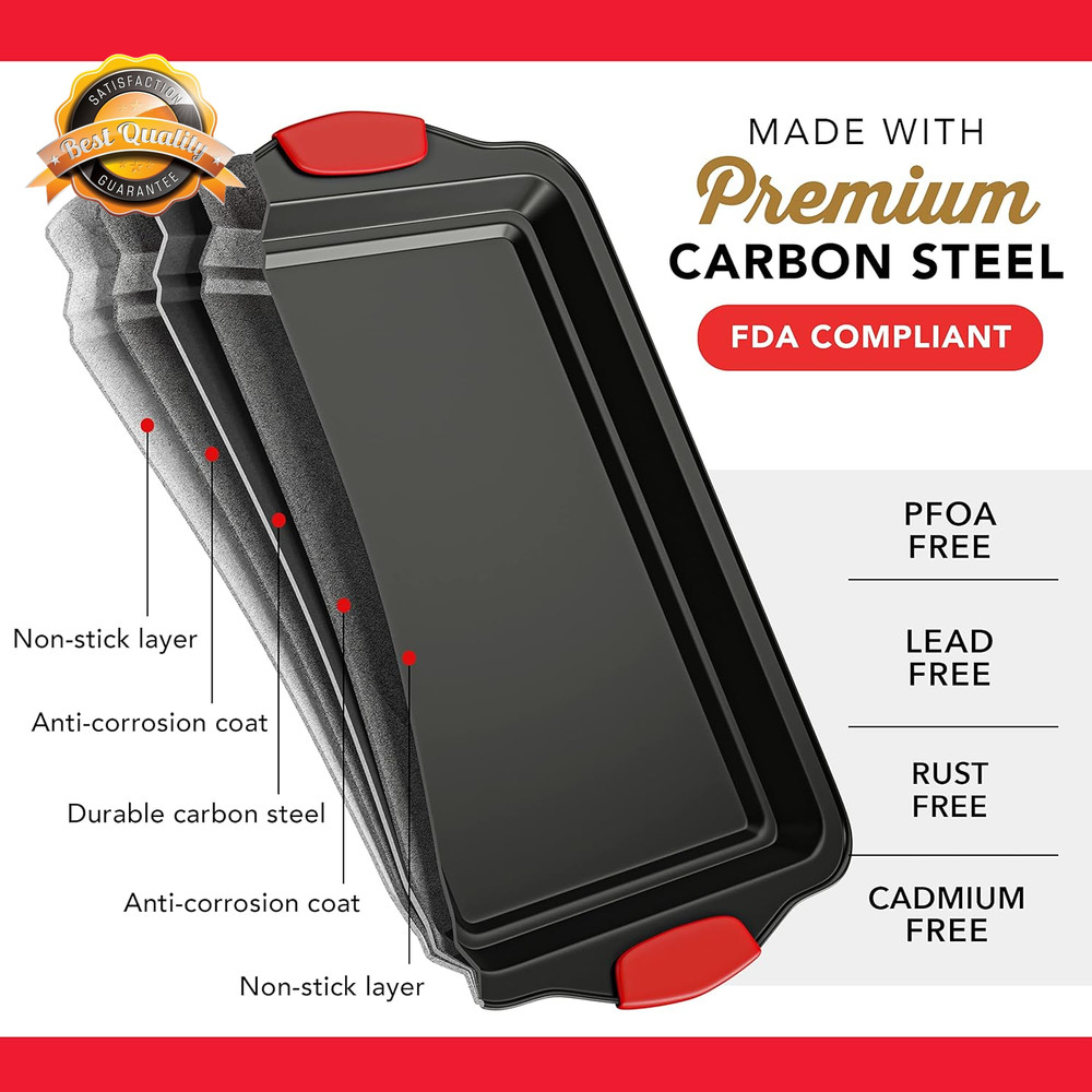 39 Piece Nonstick Baking Pan Set Bakeware Oven Set Black