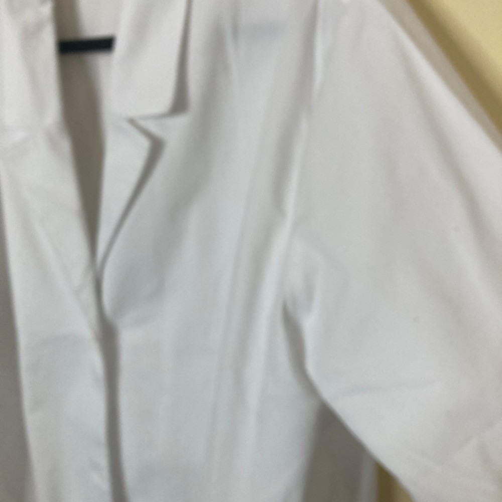 Dickies 3XL White Lab Coat 82402 60% Cotton 40% Polyester
