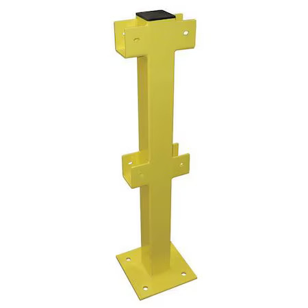 Intermediate Post, 45 In., Yellow, Steel,  22Dn12