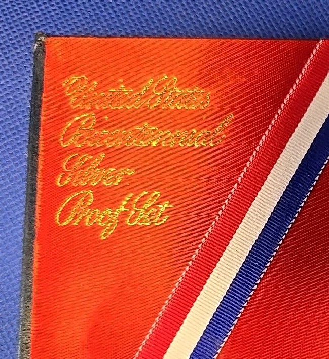 1976 Bicentennial Silver Proof 3 Piece Silver Set.