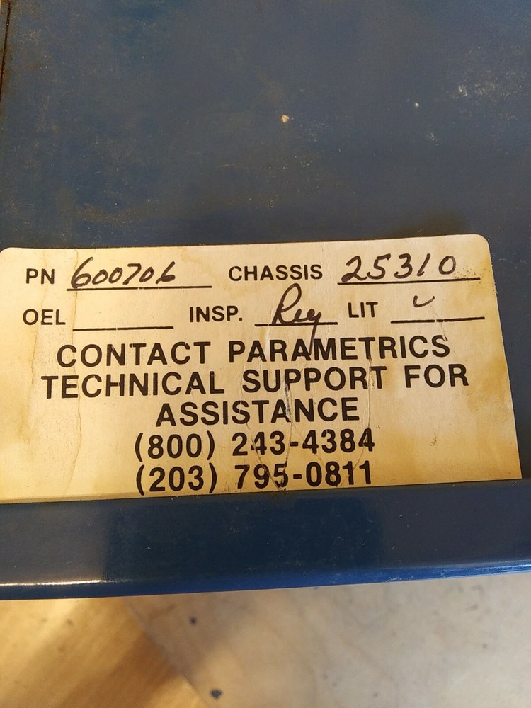 Parametrics 6007 AC Motor Speed Control