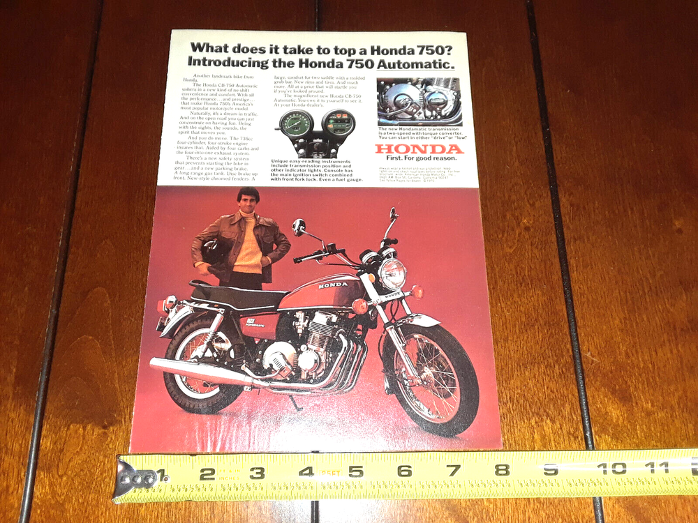 1976 HONDA CB 750A ORIGINAL AD