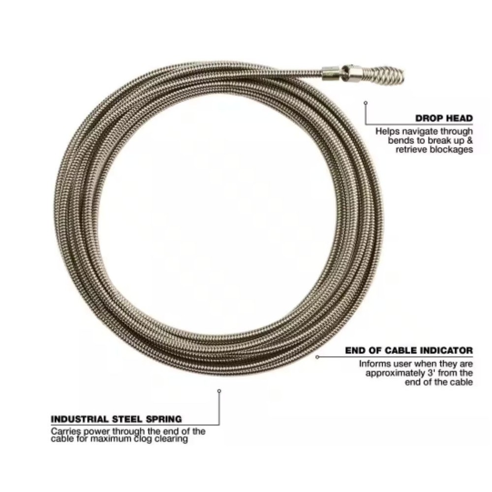 1/4 In. X 25 Ft. Drop Head Cable