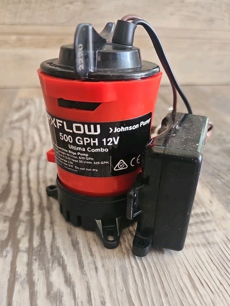 Automatic Bilge Pump 500 GPH 3/4" Discharge 12V