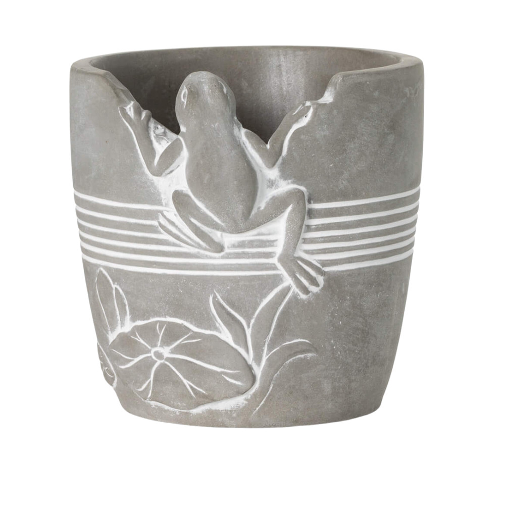 sullivans Cement Frog Planter