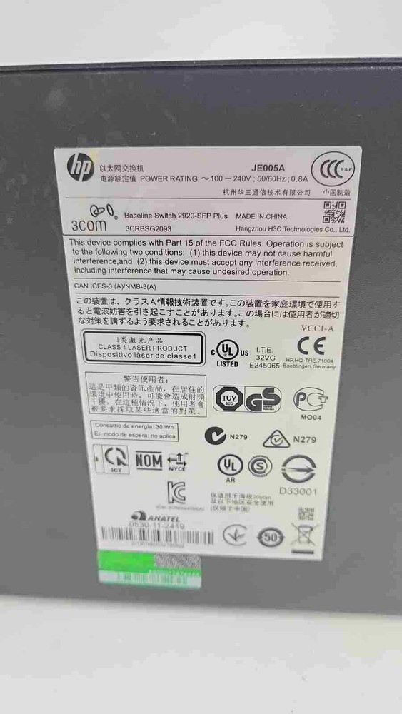 HP V1910 16G Switch Model JE005A Hewlett Packard